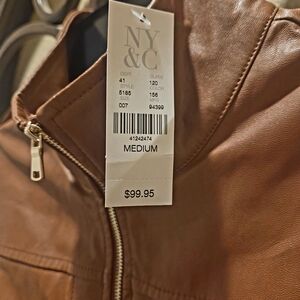 NY & C Brown Leather Jacket